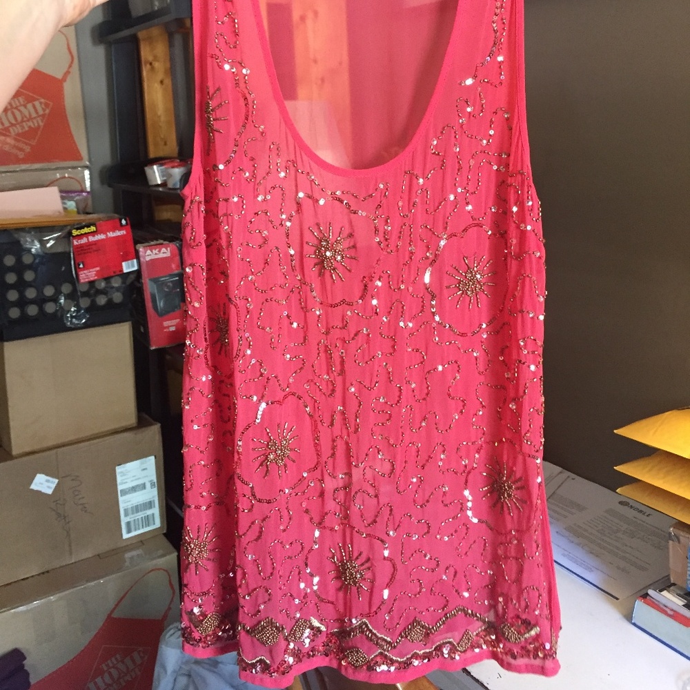 Anthropologie Moulinette Soeurs Beaded Tank